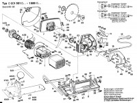 Bosch 0 601 551 042 Circular hand saw 240 V / GB Spare Parts